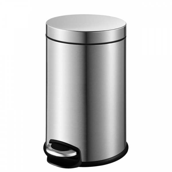 Мусорное ведро для ванной с педалью WeltWasser WW ERFIE MT 30L матовая сталь фото