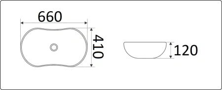 Накладная раковина GID Bm9175 фото