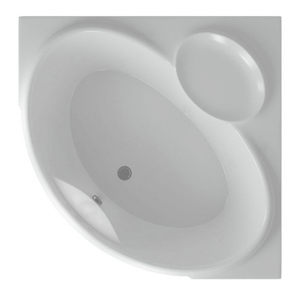 Акриловая ванна Aquatek Эпсилон без гидромассажа 150х150 с каркасом и экраном фото