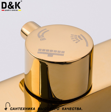 Душевая система (стойка) D&K Touro Berlin DA1433703A01 золото фото