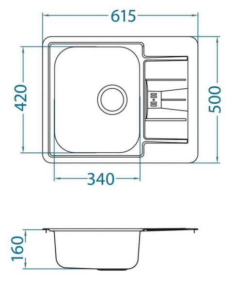 Мойка для кухни Alveus Monarch Line 60 Gold фото