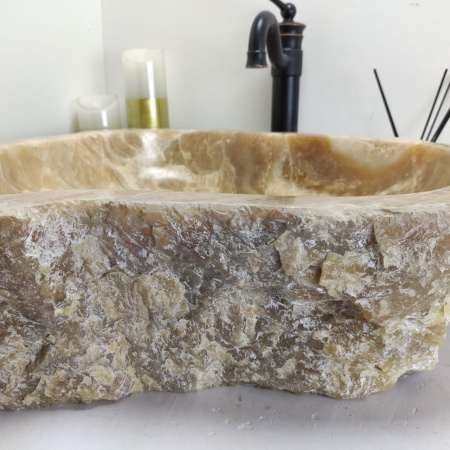 Накладная раковина из оникса Erozy Sunset EO-00441 (54*57*15см) фото