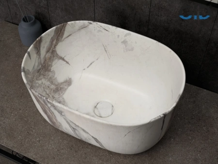 Накладная раковина GID Mnc9302 54481 45x32 под мрамор фото