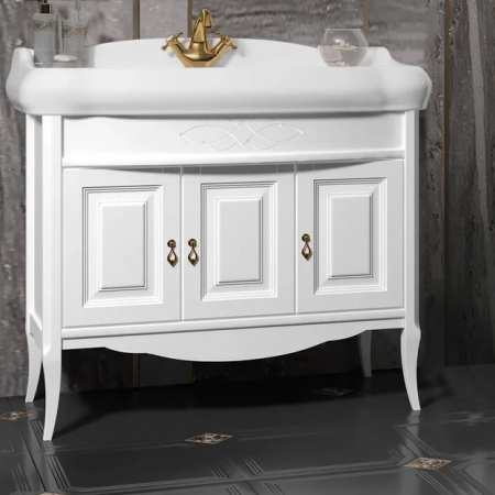 Тумба с раковиной Opadiris Лоренцо 100 Z0000008219 белая фото