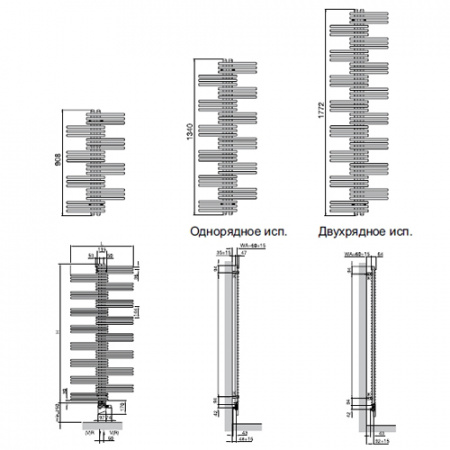 Электрический полотенцесушитель Zehnder Yucca elektrisch YSEC 130-50/RD фото