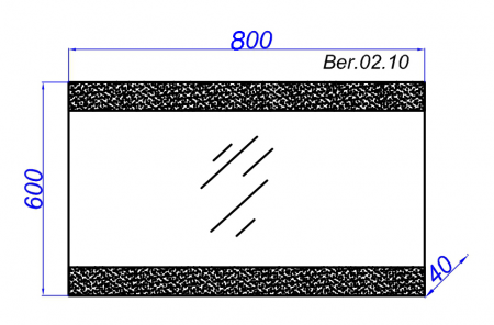 Зеркало Aqwella 5 Stars Bergamo 80 Ber.02.08 фото