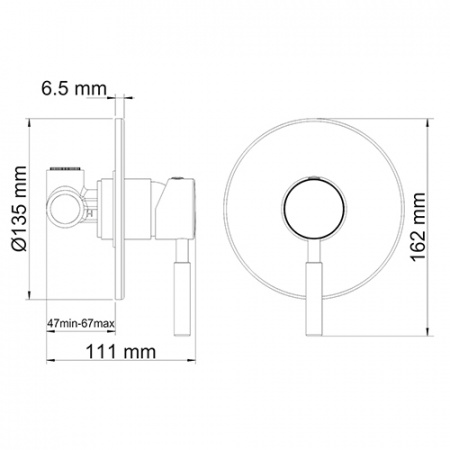 Смеситель для душа WasserKRAFT Wern 4251 фото
