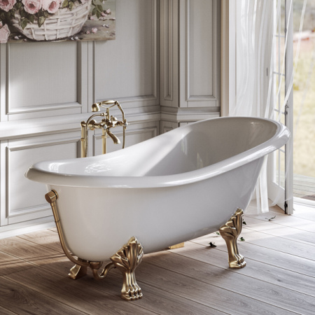 Ванна Tiffany World TW176 bi/br 176х80 на ножках фото