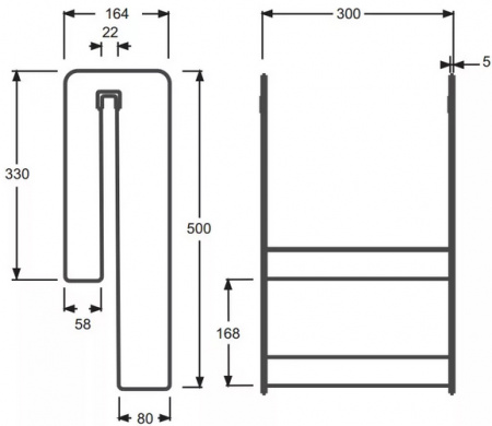 Полочка Jacob Delafon Contra E6D070-00 фото