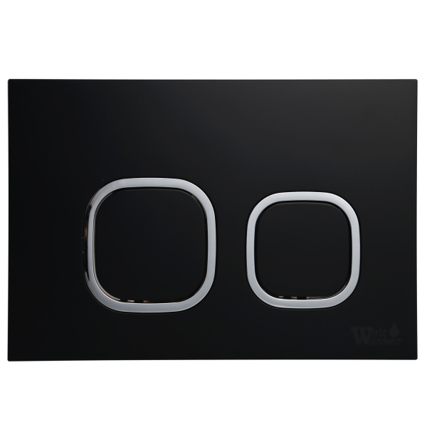 Клавиша смыва Weltwasser WW AMBERG RD-BL черная матовая фото