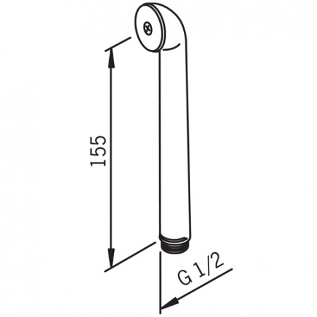 Гигиеническая лейка без смесителя Oras Bidetta 242031 фото