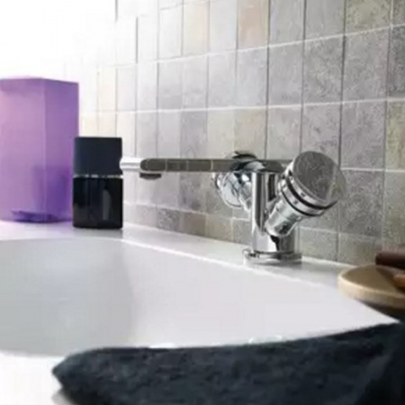 Смеситель для раковины двухвентильный Cezares Flat FLAT-LS2-01 фото