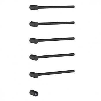 Электрический полотенцесушитель Abber Charme AH4005B черный матовый фото