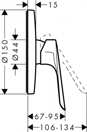 Смеситель для душа Hansgrohe Logis E 71603000 фото