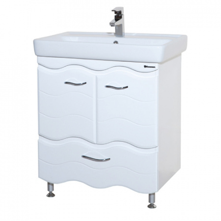 Тумба под раковину Bellezza Мари-70 Волна белая фото