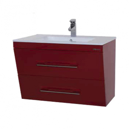 Тумба под раковину Bellezza Берта-75 красная фото