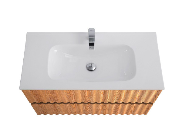 Тумба под раковину Art&Max Elegant AM-ELEGANT-800-2C-SO-BR-P бран / с подсветкой фото
