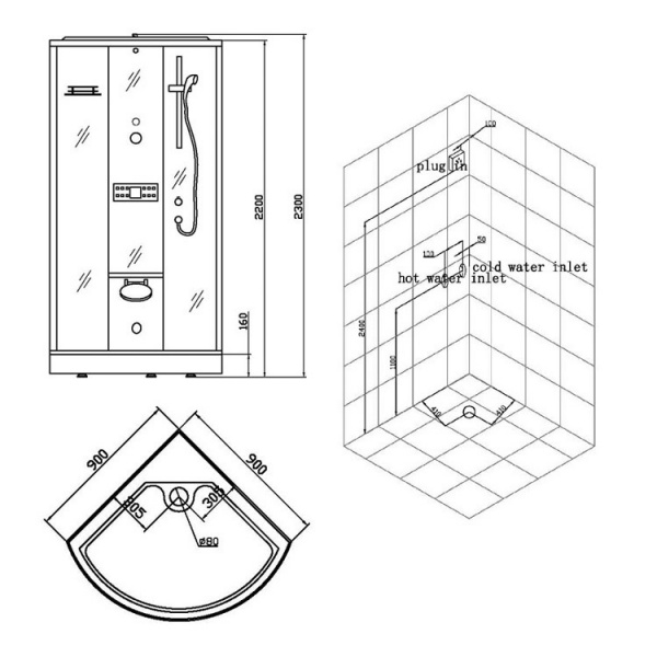 Душевая кабина Eago DZ951 F8 фото