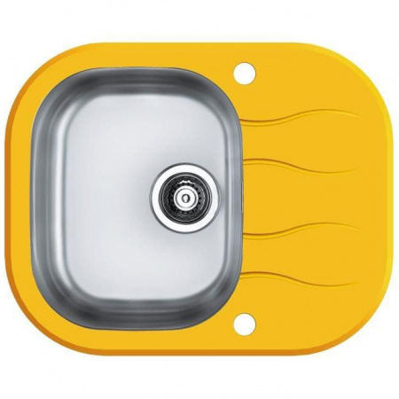 Мойка для кухни Alveus Wave 10, (желтое стекло) фото