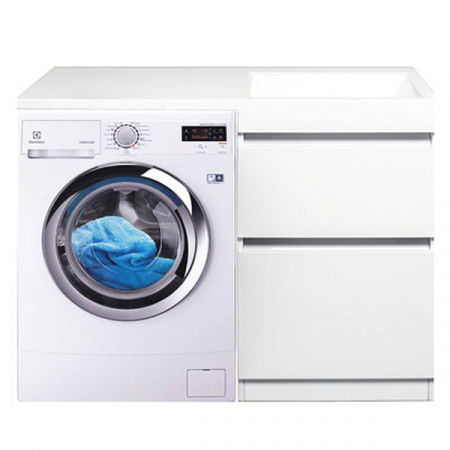 Тумба под раковину Style Line Даллас 115 Люкс Plus белая фото