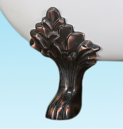 Чугунная ванна Elegansa Taiss bronze 180х80 на ножках фото