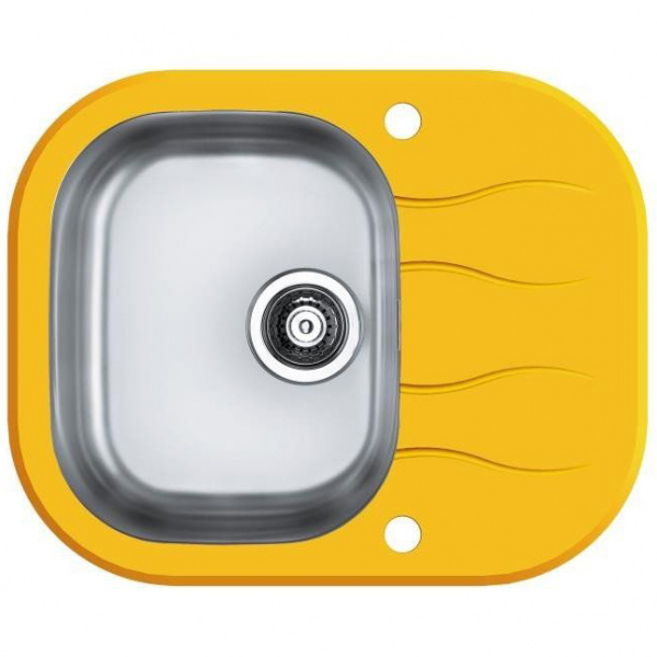 Мойка для кухни Alveus Wave 10, (желтое стекло) фото