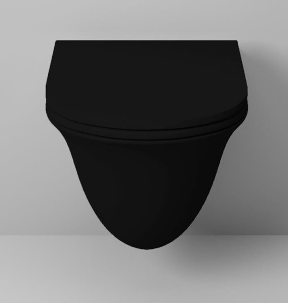 Унитаз подвесной Grossman GR-4412BМS черный матовый фото