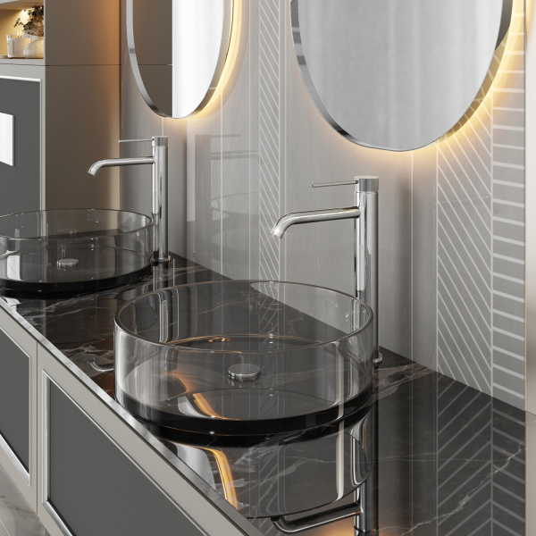 Высокий смеситель для раковины Timo Saona 2411/00F Хром фото