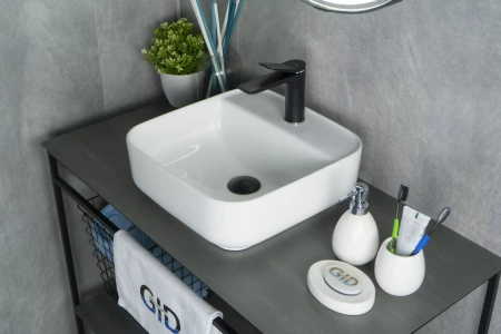 Накладная раковина GID N9044 38х38 фото