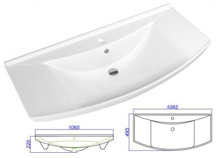 Раковина Bellezza Стиль 105 фото