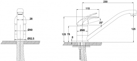 Смеситель для кухни Kaiser Magistro 14022BlPa черный матовый фото