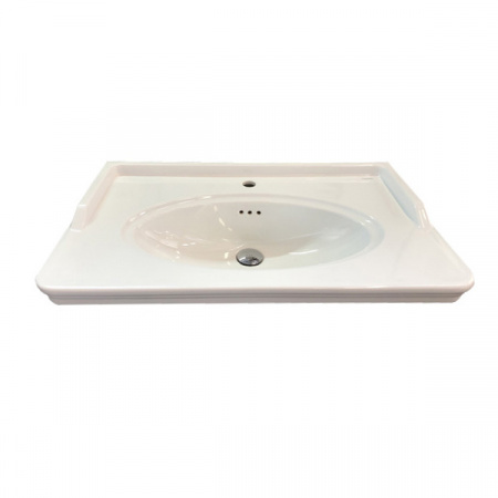 Тумба Comforty Неаполь-80 белый глянец с раковиной 50180 фото