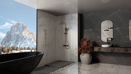 Душевая система Vincea Rondo VSFS-1R1MB черная матовая фото