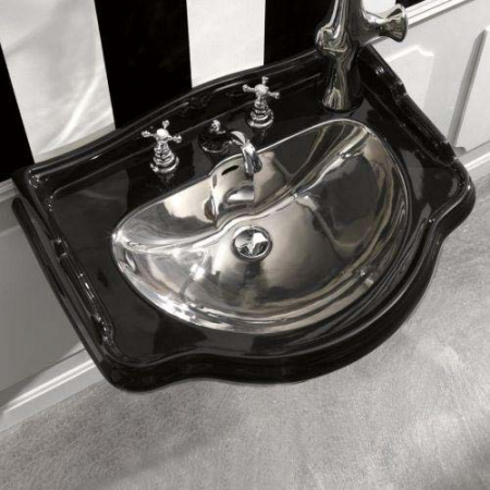 Подвесная раковина Kerasan Retro 104704 nero*1 фото