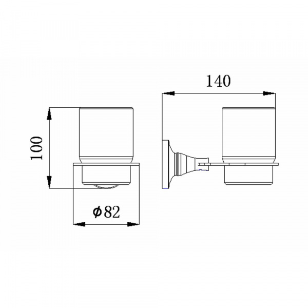 Стакан для зубных щеток Rush Corsica CO42310 фото