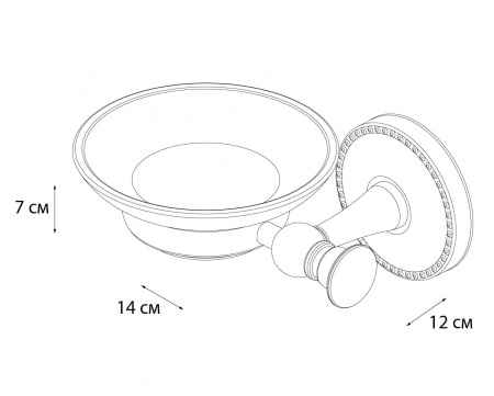 Мыльница настенная Fixsen Adele FX-55008 фото
