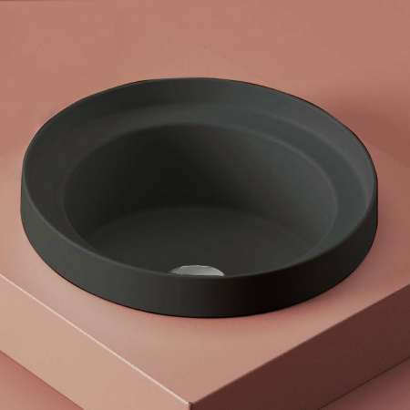 Раковина Artceram Fuori Scala TFL032 17 00 40x40 черная матовая фото