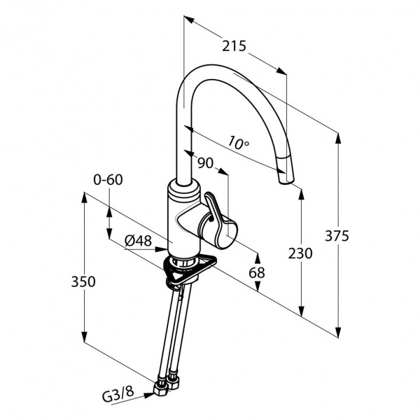 Смеситель для кухни Kludi Bingo Star 428030578 фото