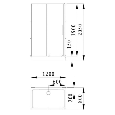 Душевой уголок Alvaro Banos Toledo RC120.10 Cromo 120x80 фото