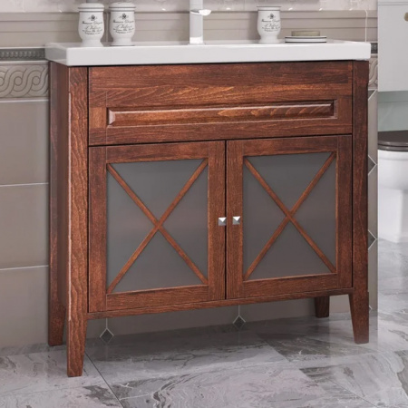 Тумба с раковиной Opadiris Палермо 90 00-00002356 орех фото