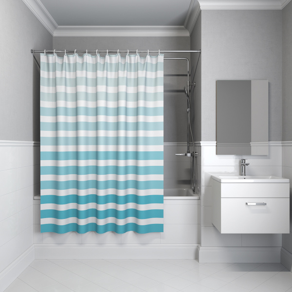 Текстильная шторка для ванной комнаты Iddis Basic 180*180см полиэстер B05P218i11 фото