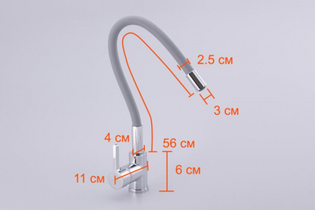 Смеситель для кухни Oute T13B T9213B белый фото