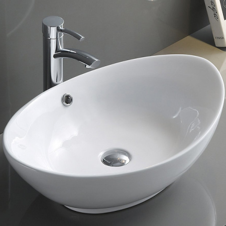 Накладная раковина BelBagno BB1087 60х37 белая глянцевая фото