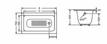 Чугунная ванна Goldman Classic 170x70 фото