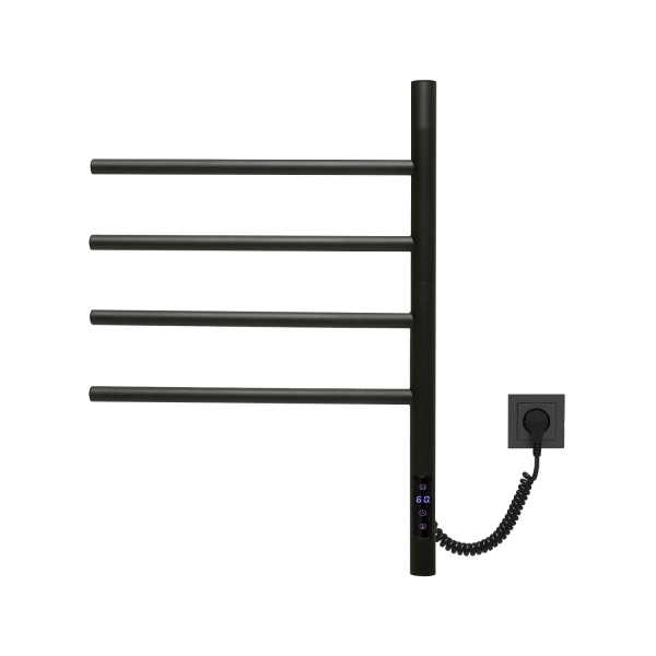 Электрический полотенцесушитель Vincea VTD-1S1CBE 43×60 черный, таймер фото