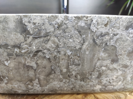 Раковина из мрамора Indo Square Grey Medium MS-00190 фото