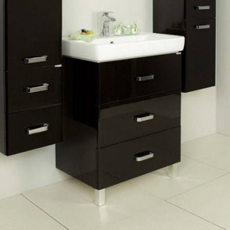 Тумба под раковину Акватон Америна 70 М 1A169001AM950 чёрная фото