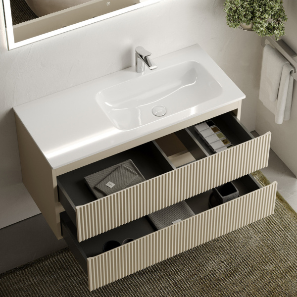 Тумба под раковину Sancos Snob R SNR100RCE Beige Soft фото