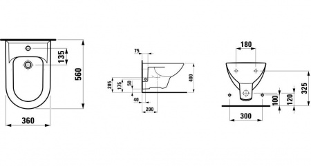 Биде подвесное Laufen Pro 8.3095.1.000.304.1 фото