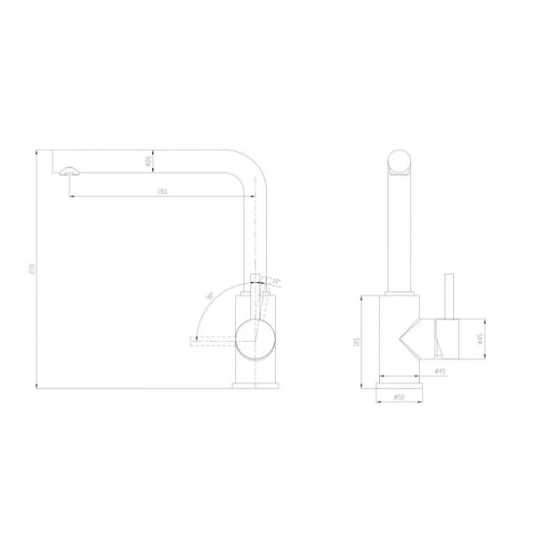 Смеситель для кухни Milacio Ultra Galar MCU.555.WH белый фото